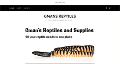 Desktop Screenshot of gmansreptiles.com