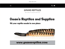 Tablet Screenshot of gmansreptiles.com
